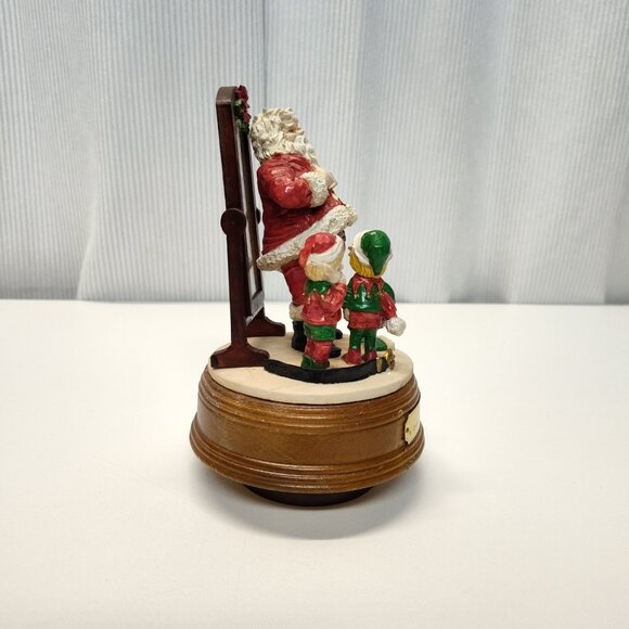 House Of Lloyd "A Tight Fit" Christmas Collectible Wind-Up Musical Santa See Vid - Picture 5 of 9